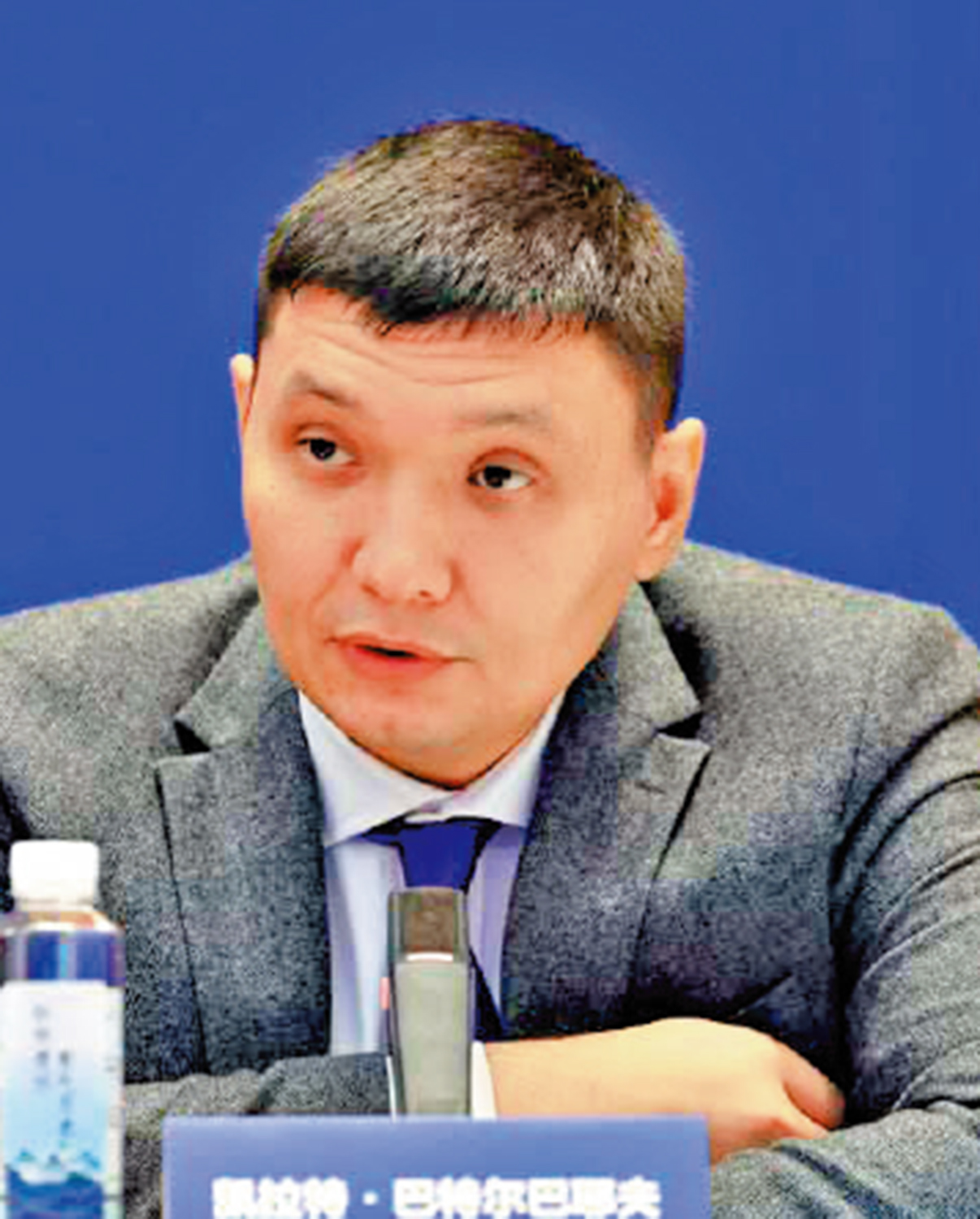 　　圖：巴特爾巴耶夫表示，香港服務業可協助中國企業在哈薩克斯坦開展實業。