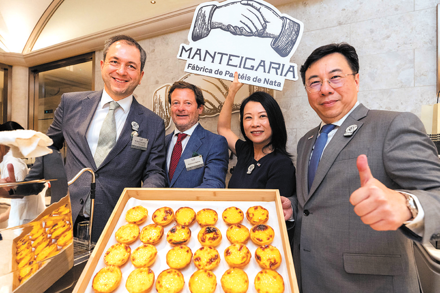 　　圖：葡萄牙烘焙品牌Manteigaria近日於中環開設香港首間分店。