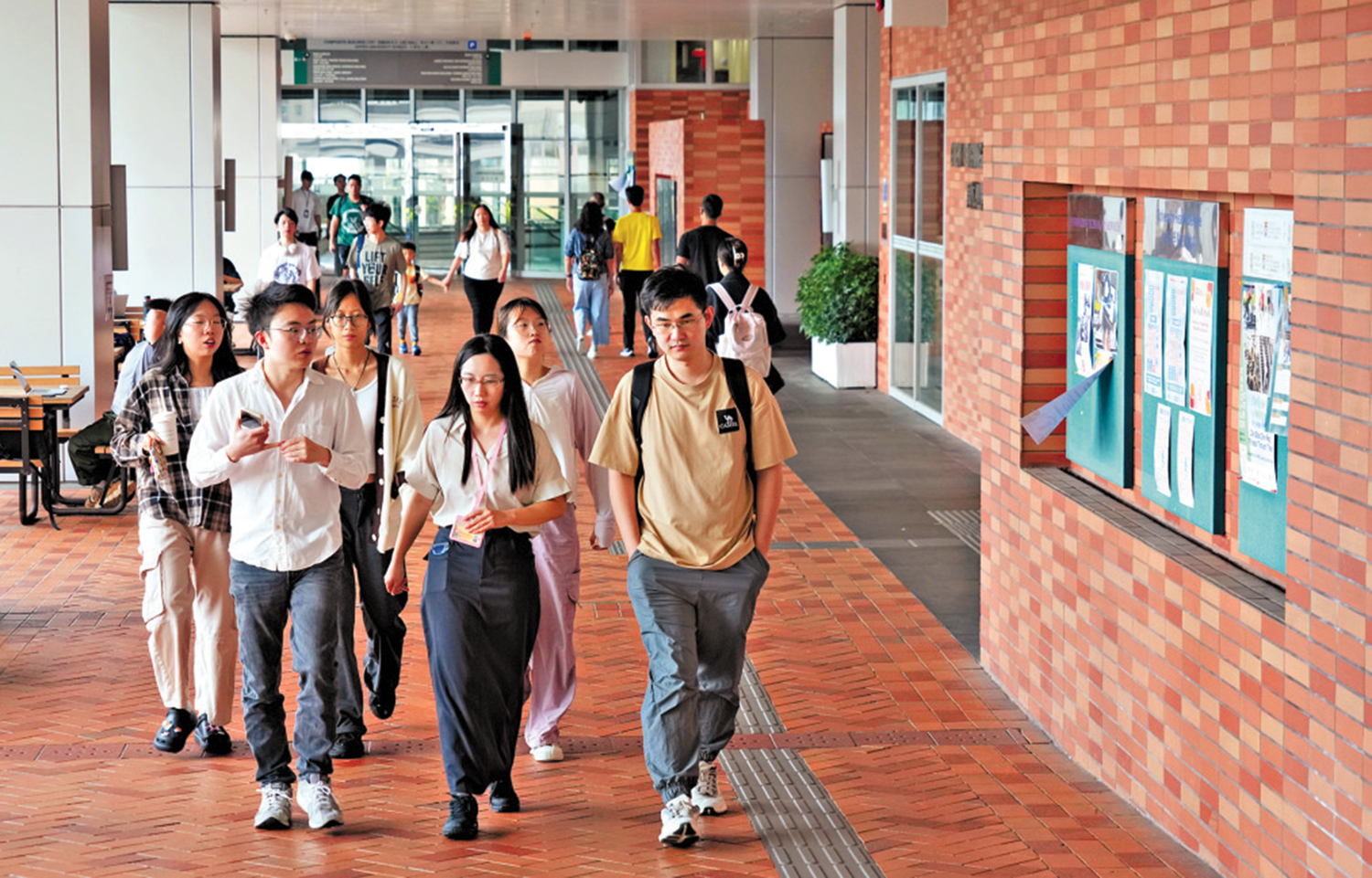 　　圖：特區政府致力加強高等教育國際化，培育切合香港、國家及國際需要的人才。