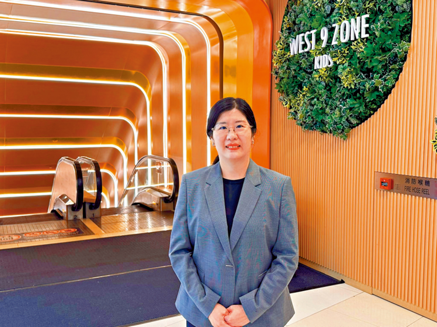 　　圖：葉美鈴表示，西九匯的租用率達到九成。