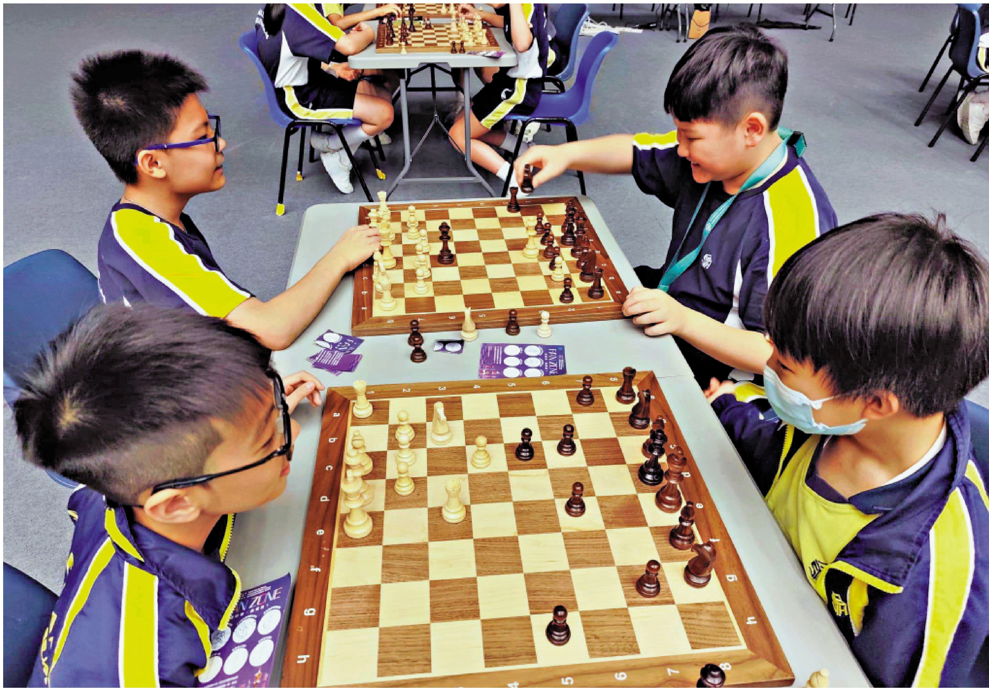 　　圖：慈千小學130名學生日前參加「FIDE世界團體快棋超快棋國際象棋錦標賽2026」的體驗活動。