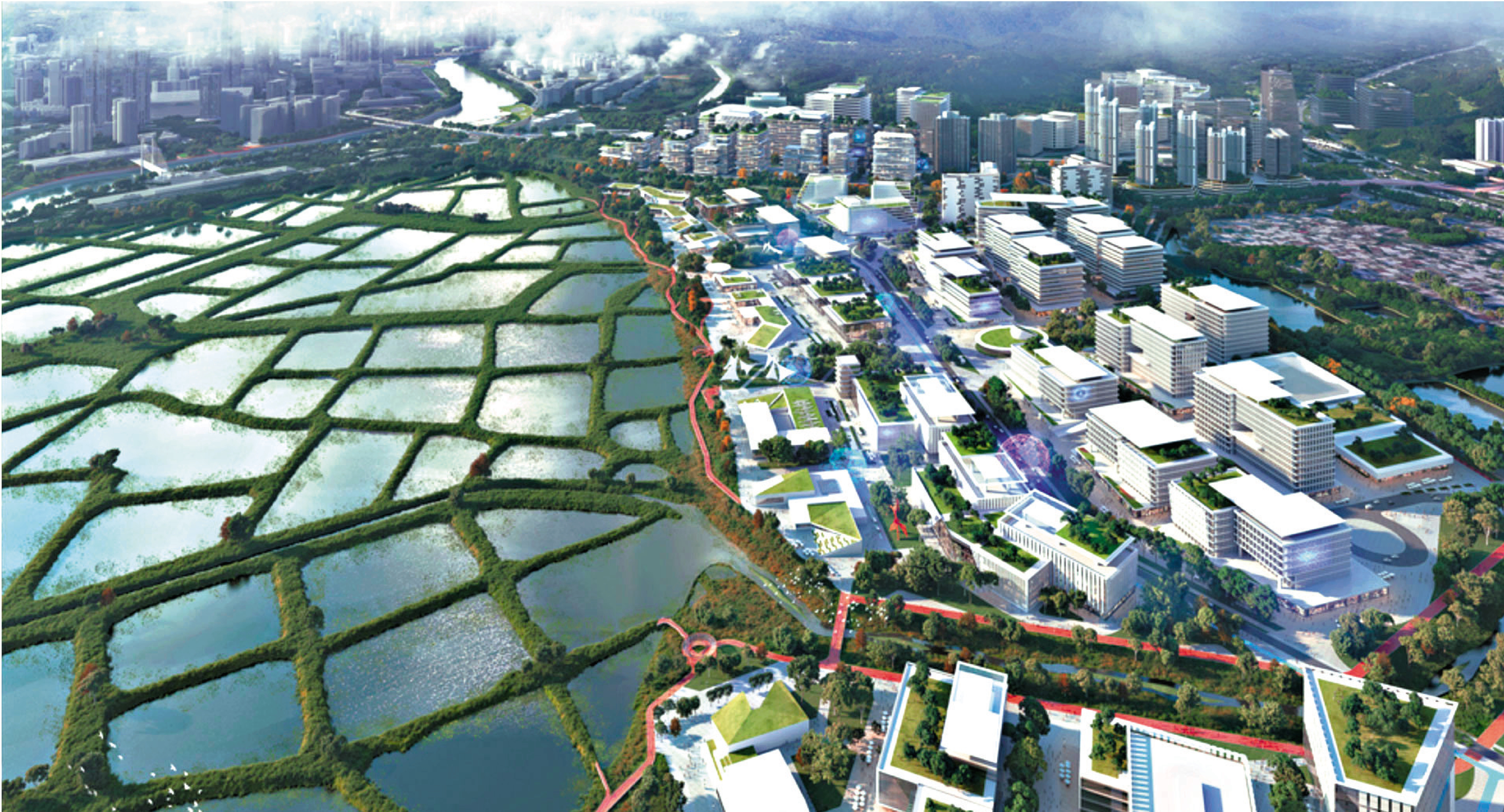 　　圖：北部都會區已從香港本地空間規劃躍升為國家層面的區域發展戰略，承擔着「制度樞紐、產業引擎、全球橋頭堡」的三重核心使命。