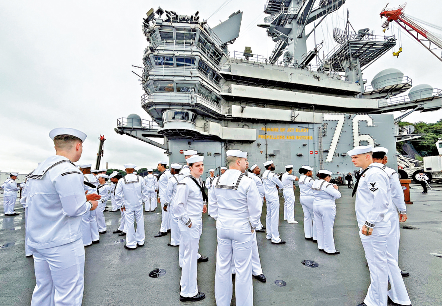 　　圖：美軍「里根」號航母上藏着一個毒品犯罪網絡。\路透社