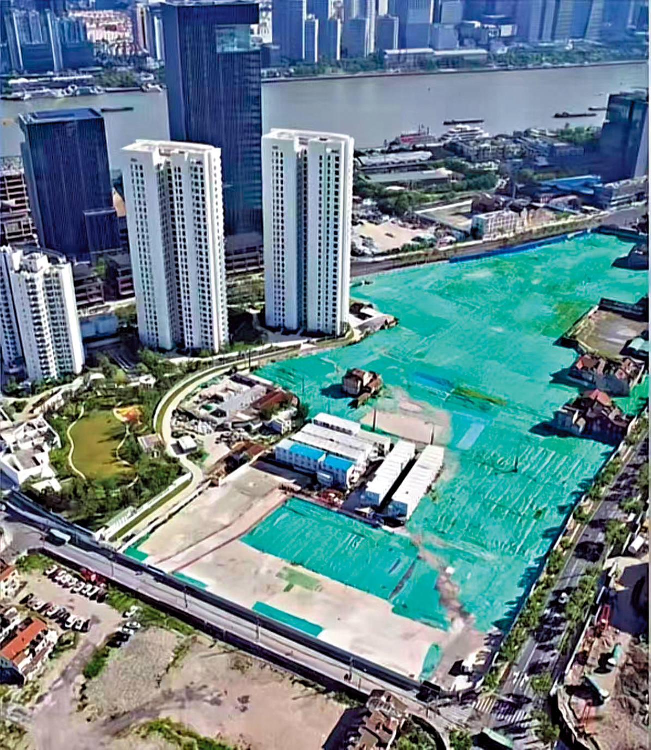 　　圖：上海下半年推售的第六批地塊中，包括起拍價高達118.68億元人民幣的楊浦地塊。