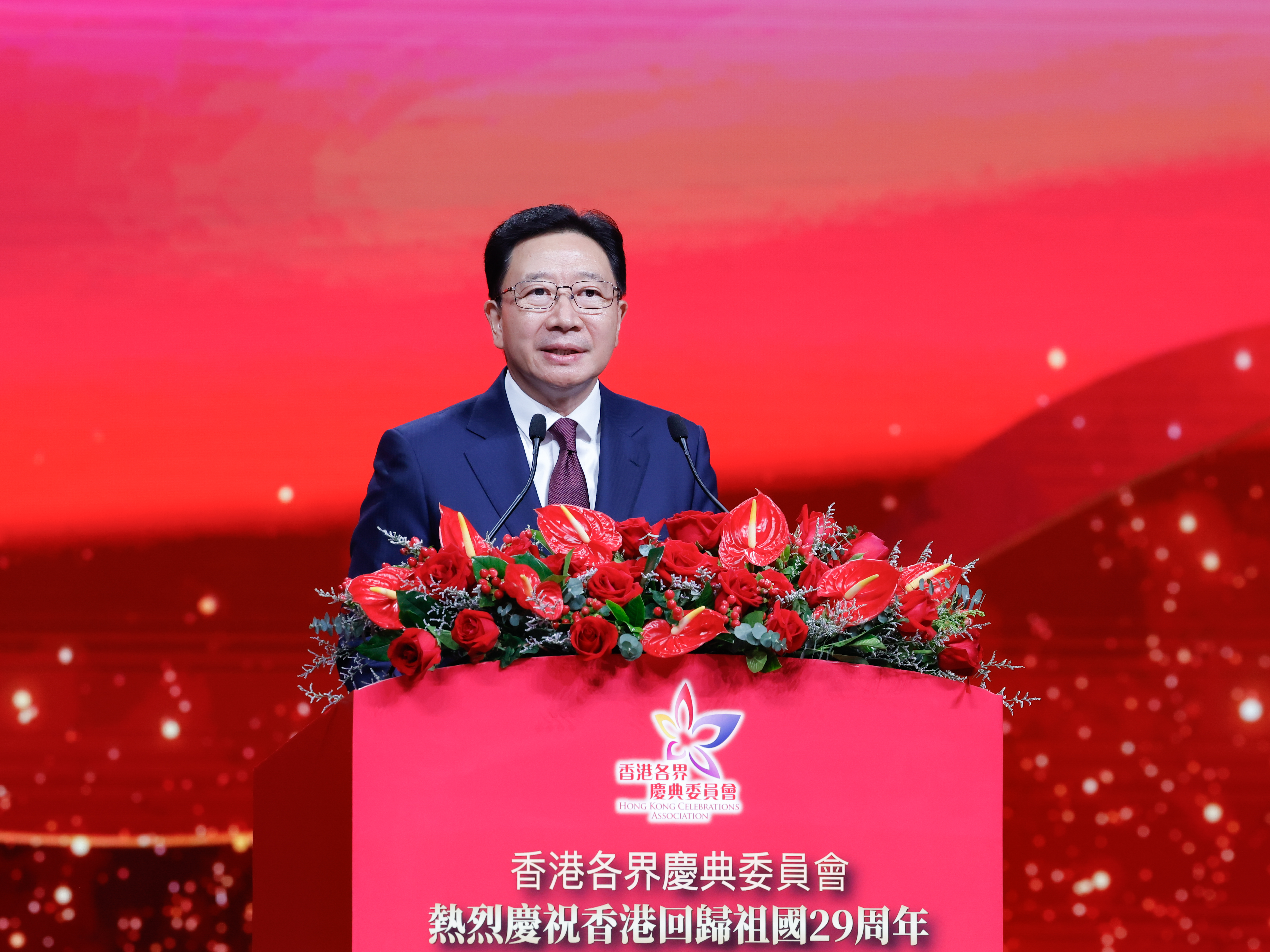 周霽表示，有中央政府傾力關心支持，香港一定能搶抓戰略機遇。（政府新聞處）