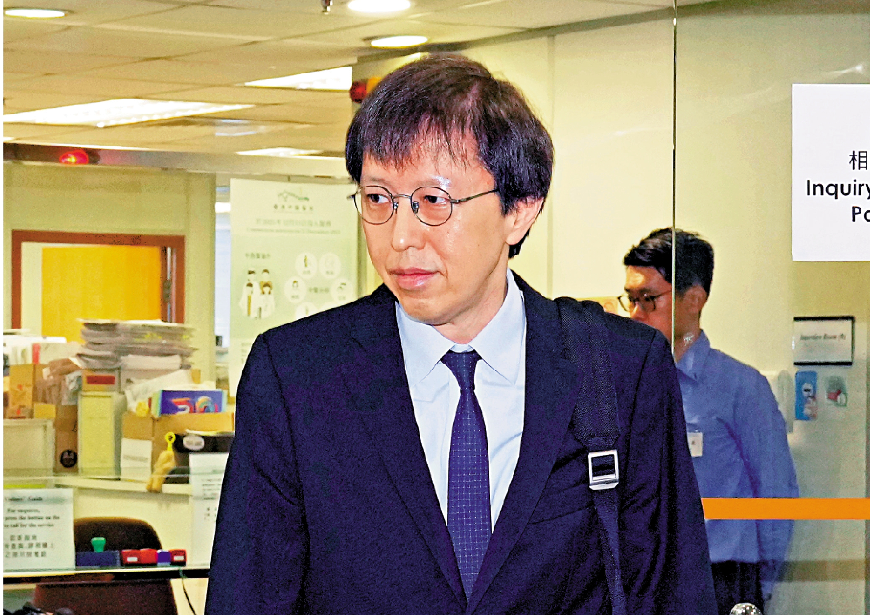 　　圖：薛守智（圖）昨日被醫委會研訊小組裁定除牌九個月。\大公報記者林少權攝