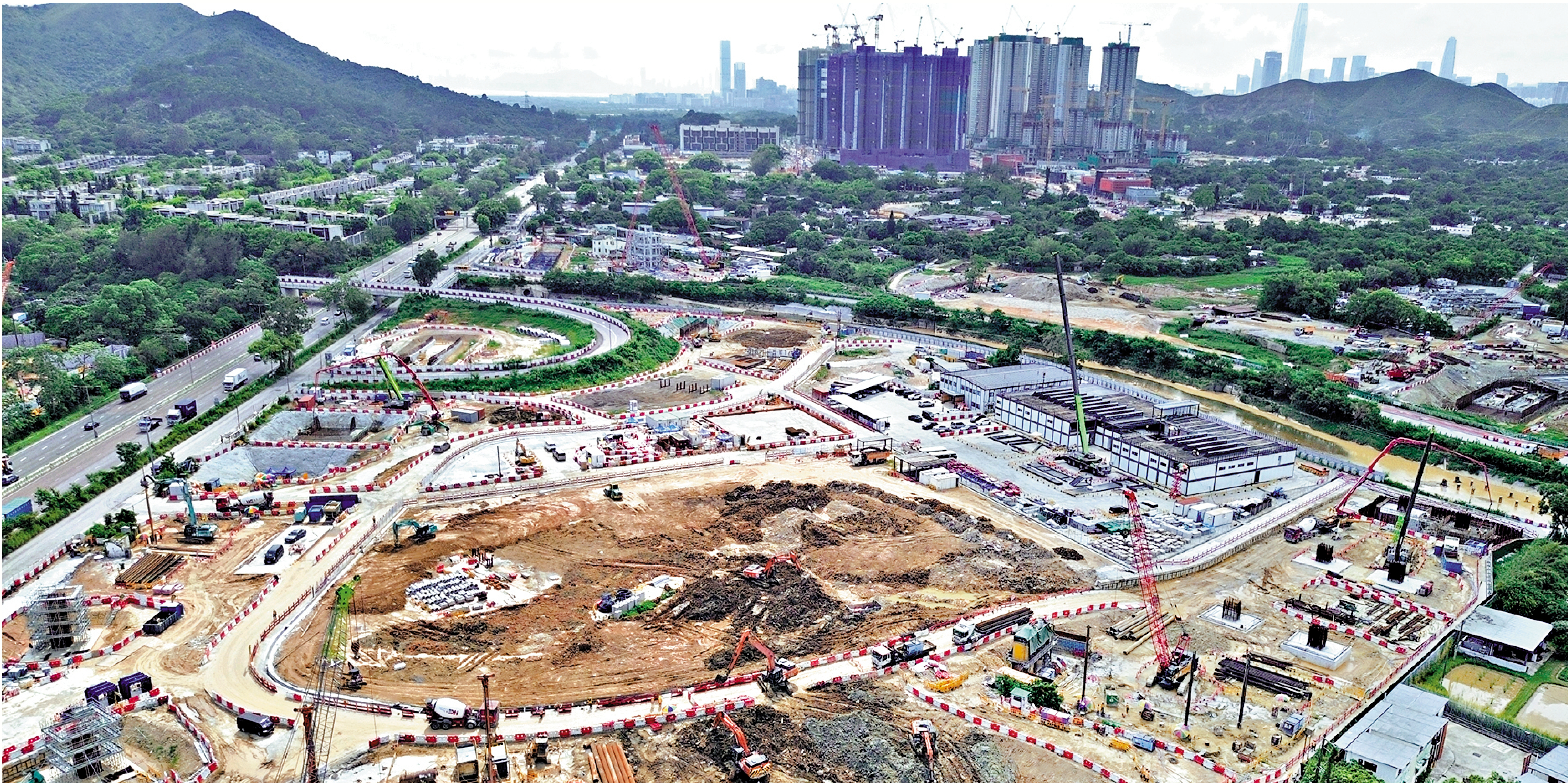 　　圖：北都收地進度良好，現時已進入全面建設階段。圖為古洞北新發展區。\大公報記者林良堅攝