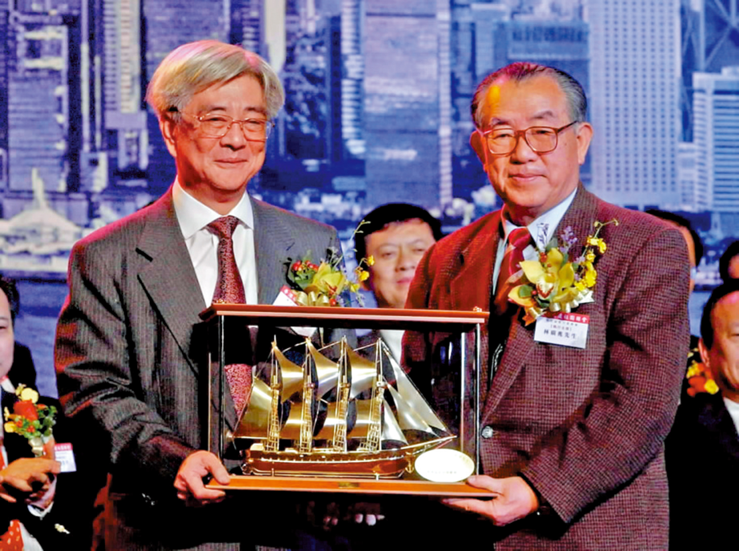 　　圖：林廣兆熱心公共及社會服務，擔任香港中華總商會永遠榮譽會長、香港福建社團聯會榮譽主席等職位。