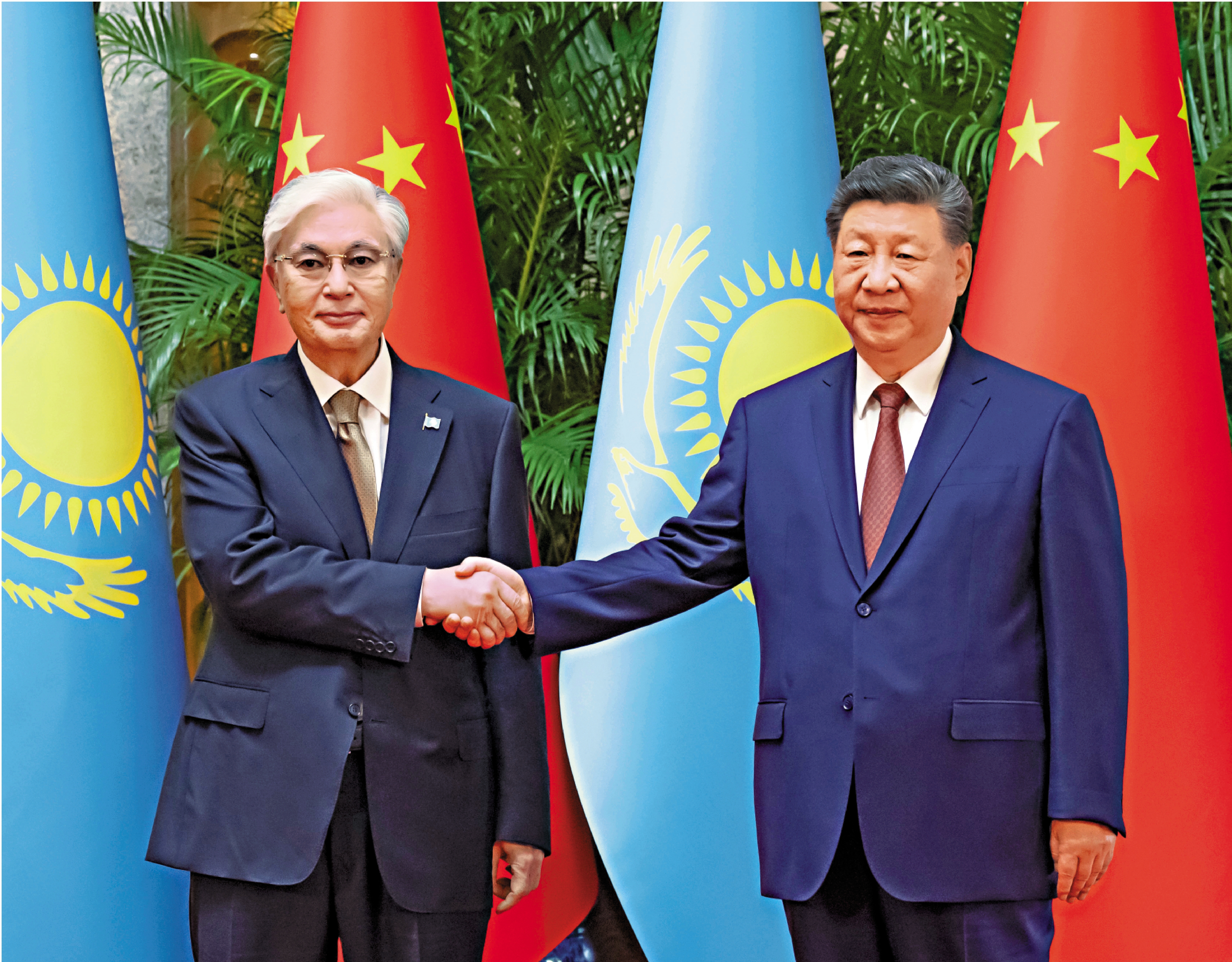 　　圖：7月16日下午，國家主席習近平在上海西郊賓館會見來華出席2026世界人工智能大會暨人工智能全球治理高級別會議的哈薩克斯坦總統托卡耶夫。\新華社