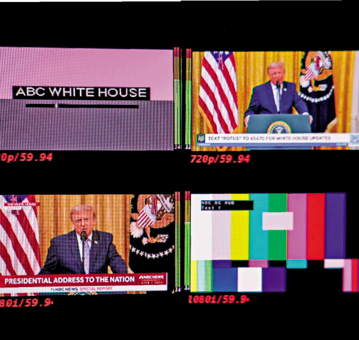 　　圖：ABC和NBC拒絕在自家主要平台直播特朗普的演講。\路透社