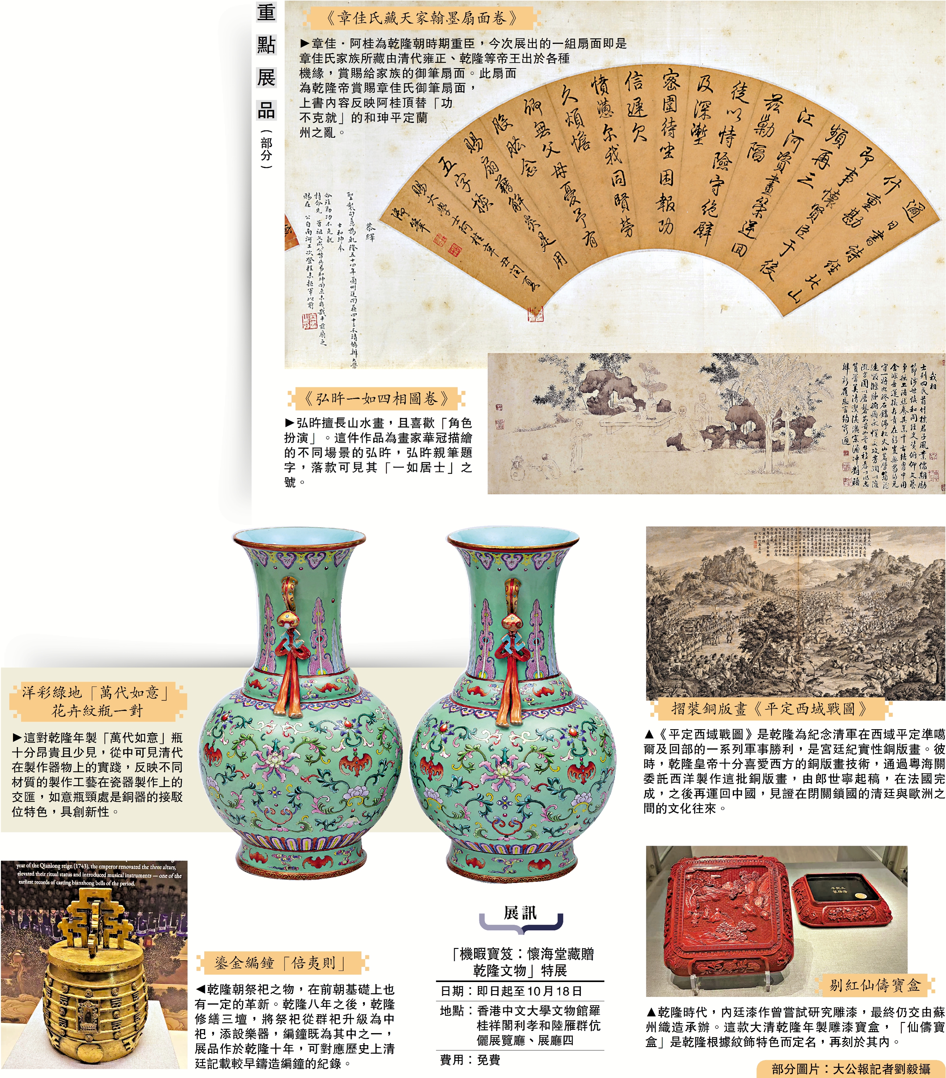 　　圖：重點展品（部分）。