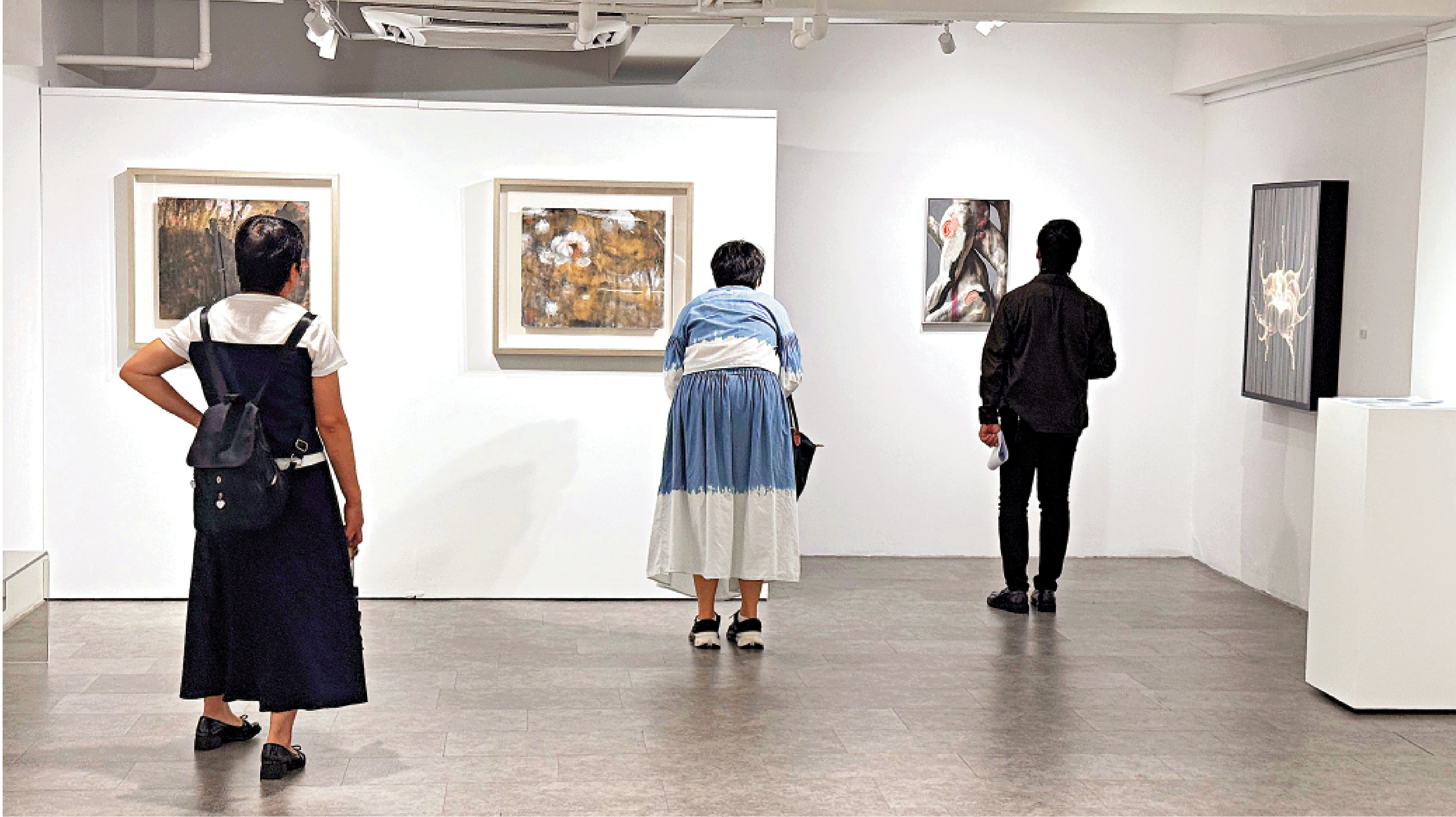 　　圖：「物候：自然與人文的變奏」展廳一隅。/大公報記者顏琨攝