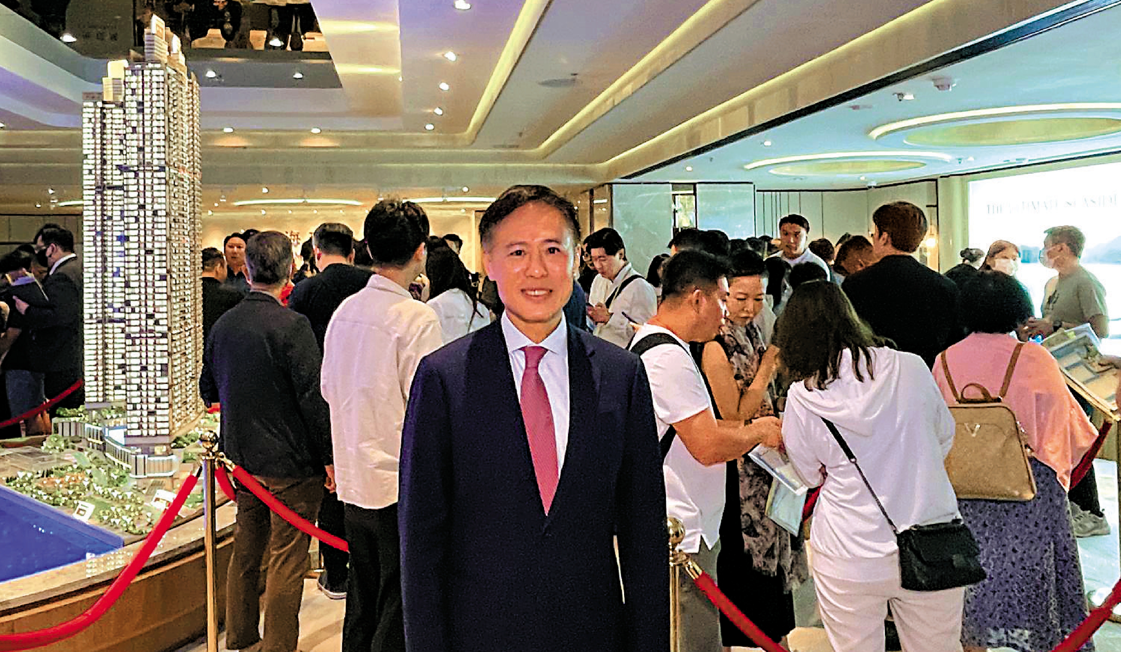 　　圖：田兆源表示，海瑅灣Ⅱ買家中，用家佔逾七成半，兩成半為投資客。