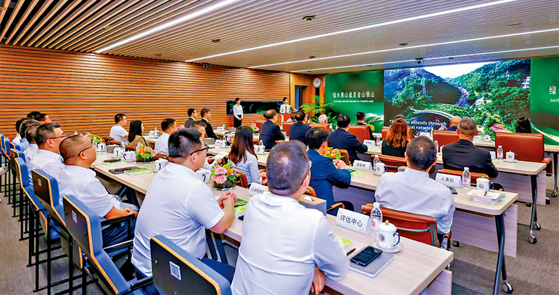 　　圖：深港兩地共建大灣區植物園啟動儀式在深圳舉行，圖為發布會現場。