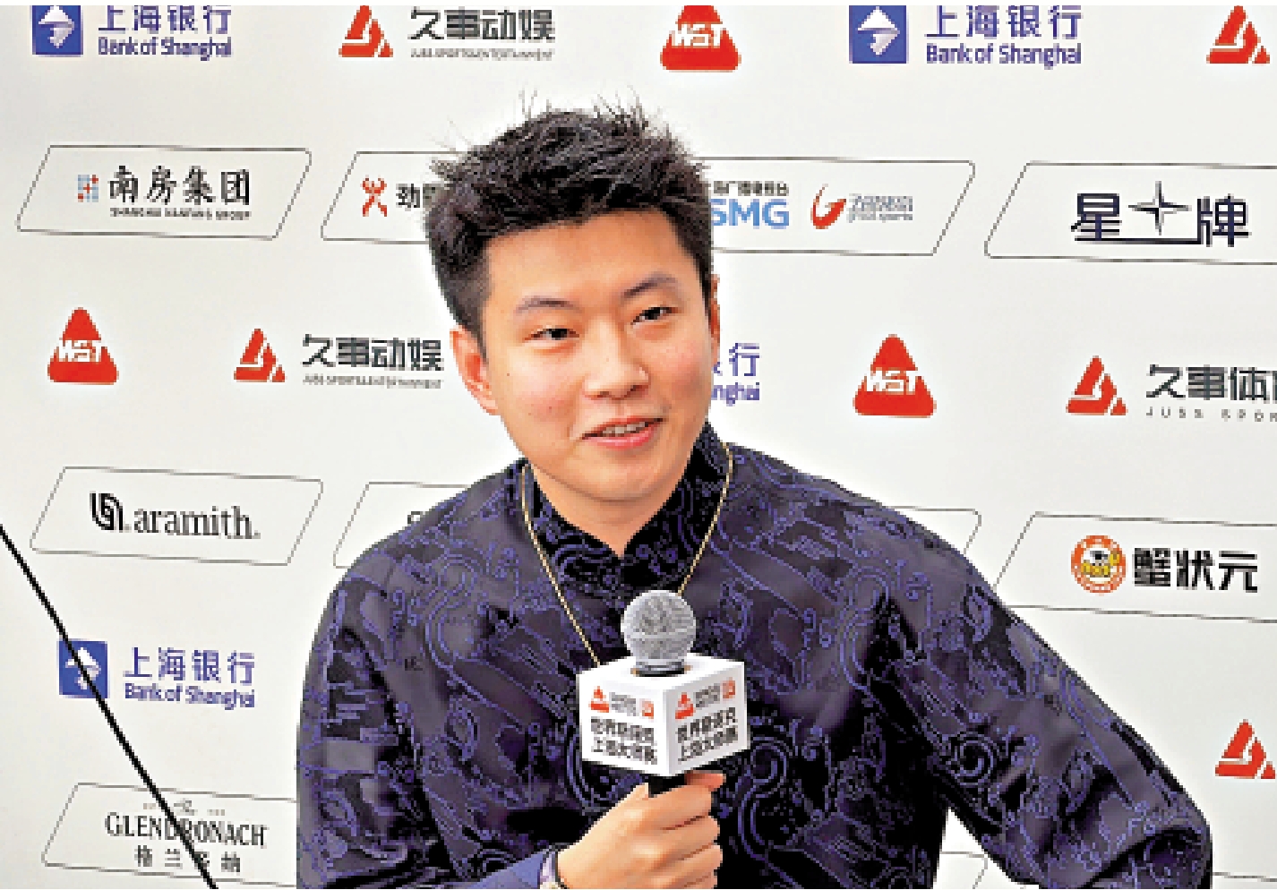　　圖：趙心童接受訪問。\大公報記者夏微攝
