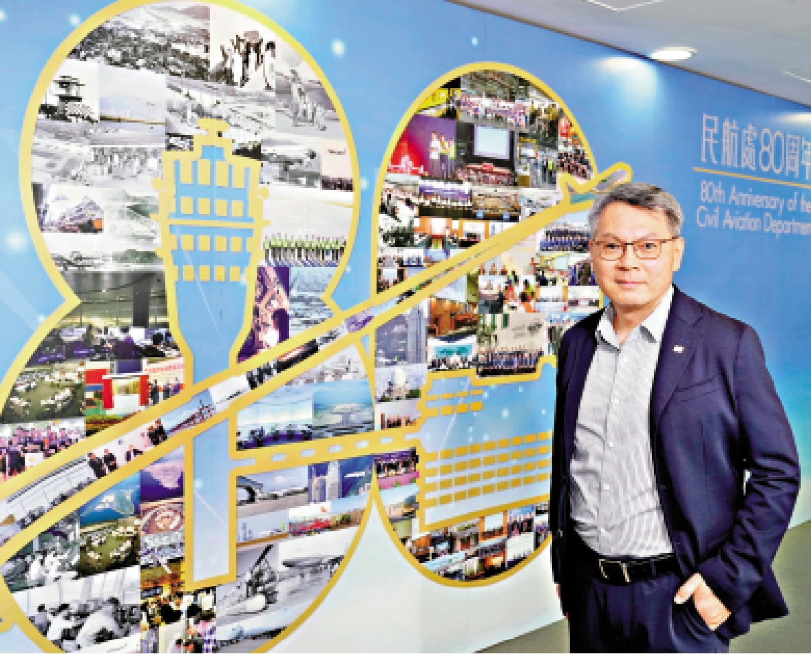 　　圖：廖志勇表示，民航處目標是實現民航高質量發展，助力國家民航強國建設。\大公報記者麥潤田攝