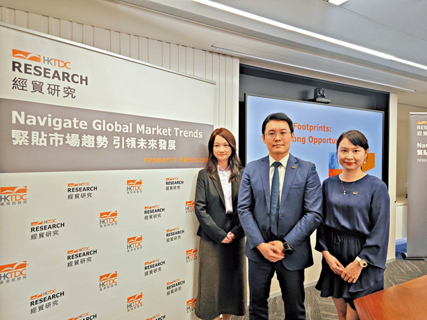 　　圖：龐溟（中）表示，東盟成內企海外拓展的熱土。