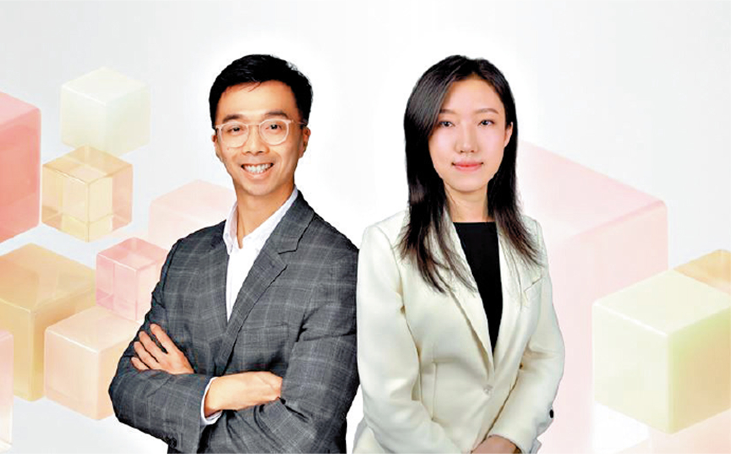 　　圖：勞子桓（左）及呂佳欣（右）入選「35歲以下科技創新35人」中國區名單。