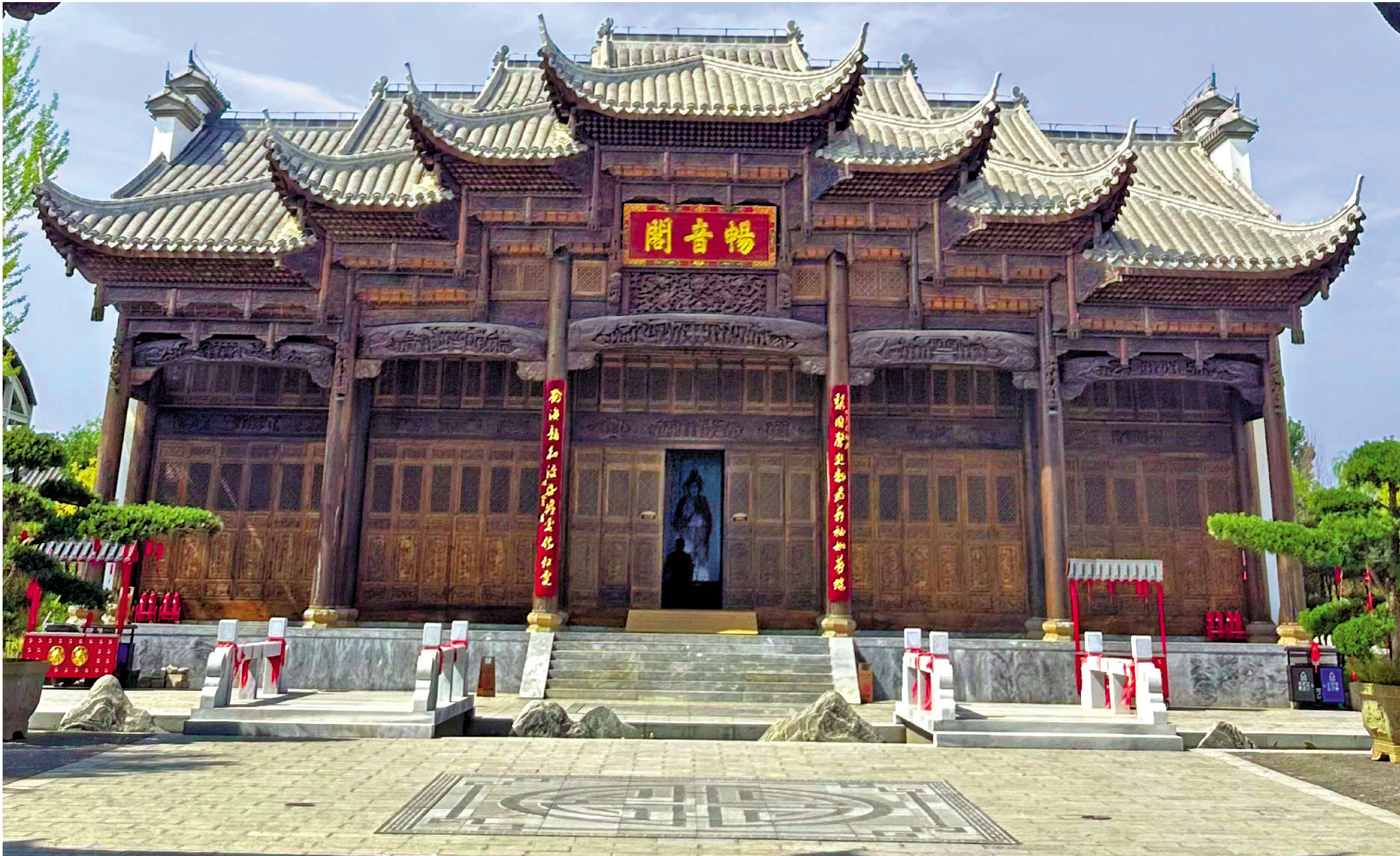 　　圖：徽派建築「暢音閣」。/作者供圖