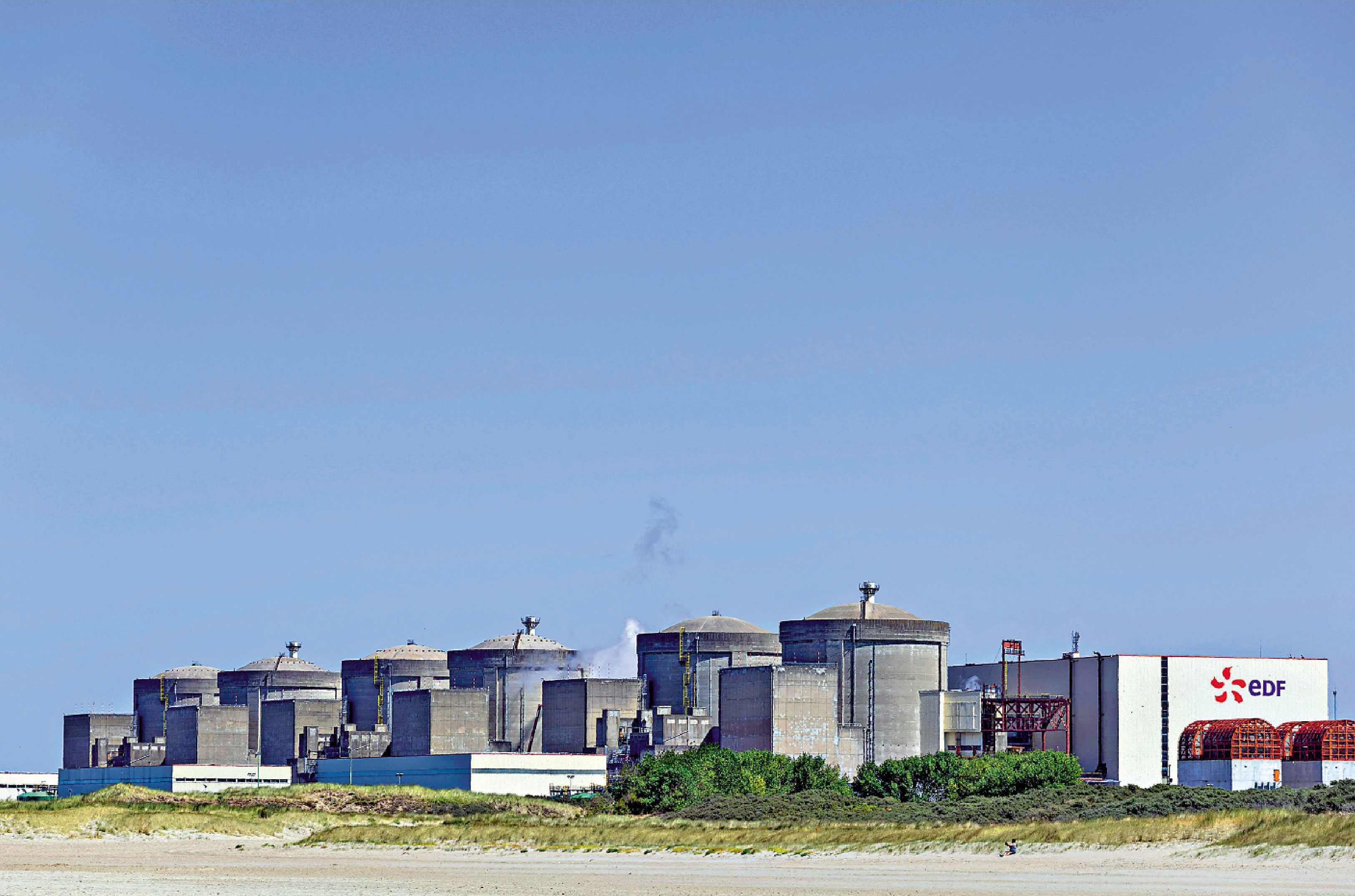 　　圖：法國北部格拉沃利訥核電廠的冷卻水系統遭大批水母入侵，導致反應堆緊急關閉。\法新社