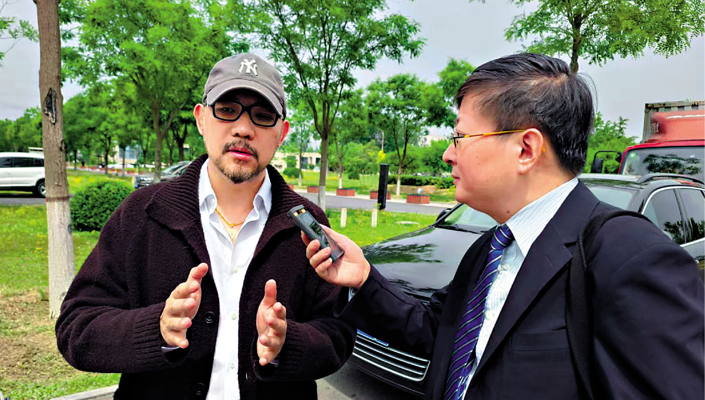 　　圖：北京舞蹈學院教師許文飆接受大公報記者專訪。\大公報記者馬曉芳攝