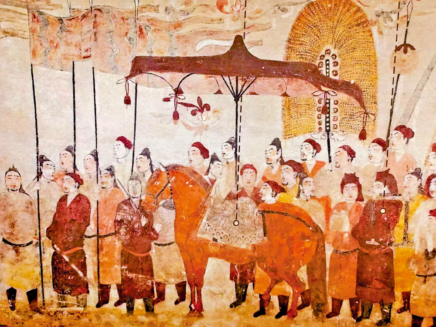 　　圖：北齊壁畫。\作者供圖