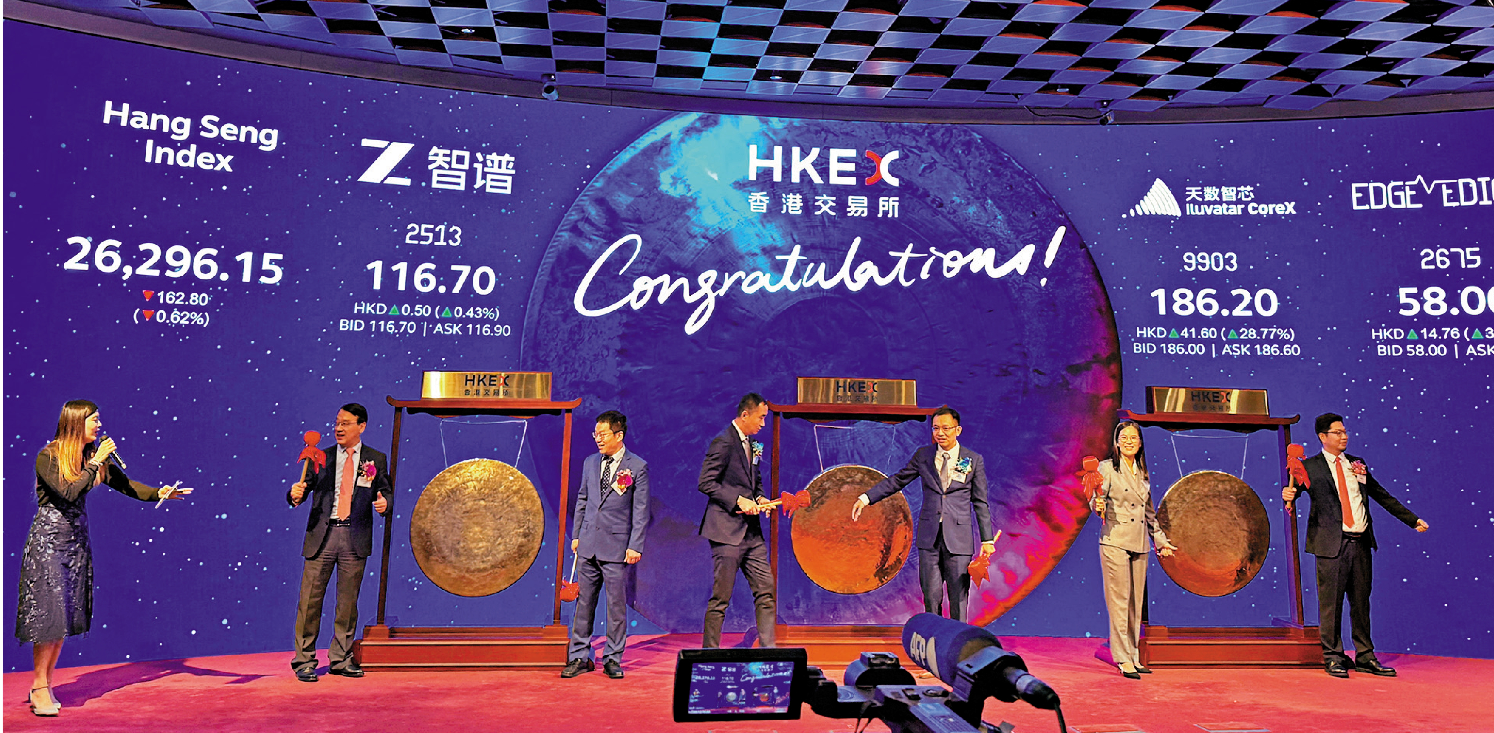 　　圖：香港新股市場募資額急升超過兩倍，其中內企募資額佔九成。