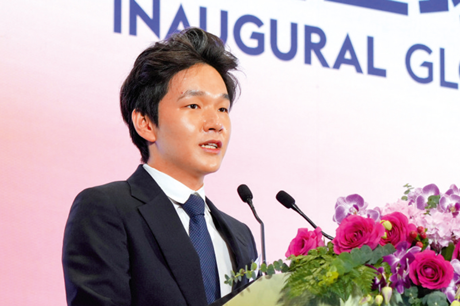 　　圖：謝承潤呼籲業界並肩前行，推動更多創新成果在港落地生根。\大公報記者何嘉駿攝