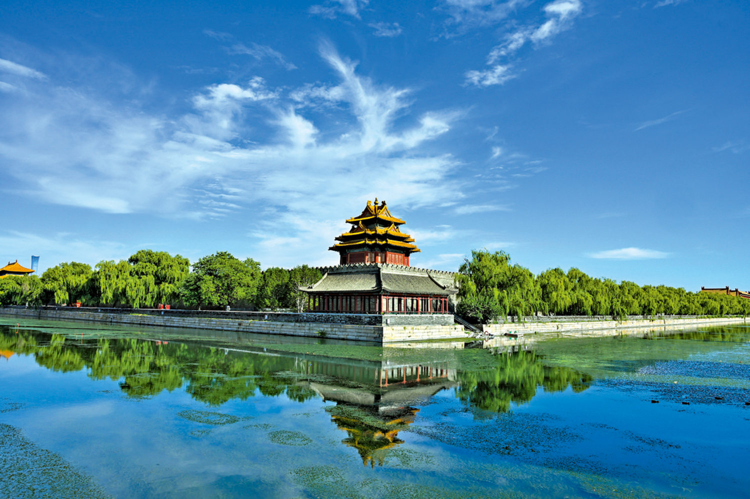 　　圖：八月十七日，北京天氣晴好，風景如畫。\中新社