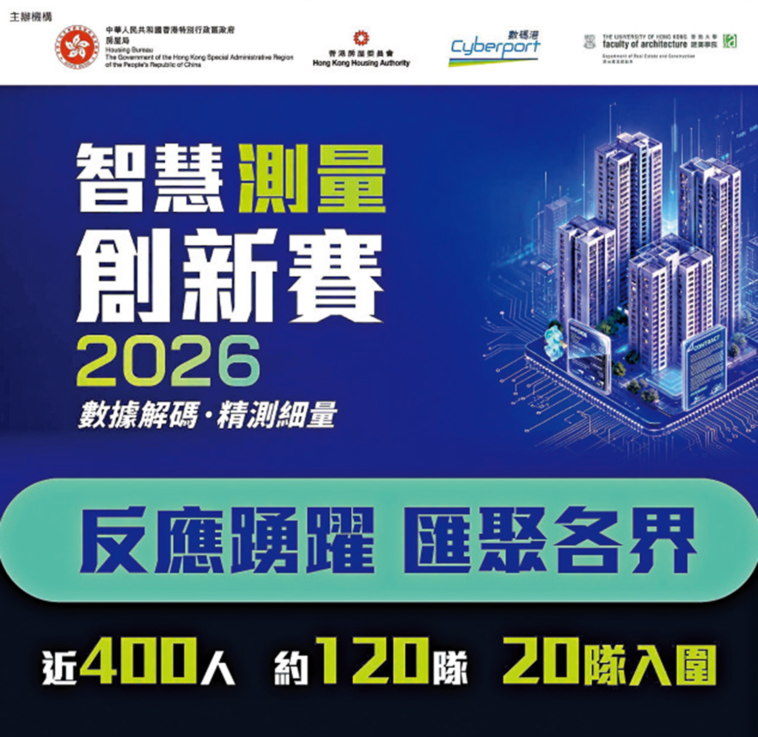 　　圖：「智慧測量創新賽2026」報名反應熱烈，吸引近400人、約120支隊伍報名。\何永賢FB