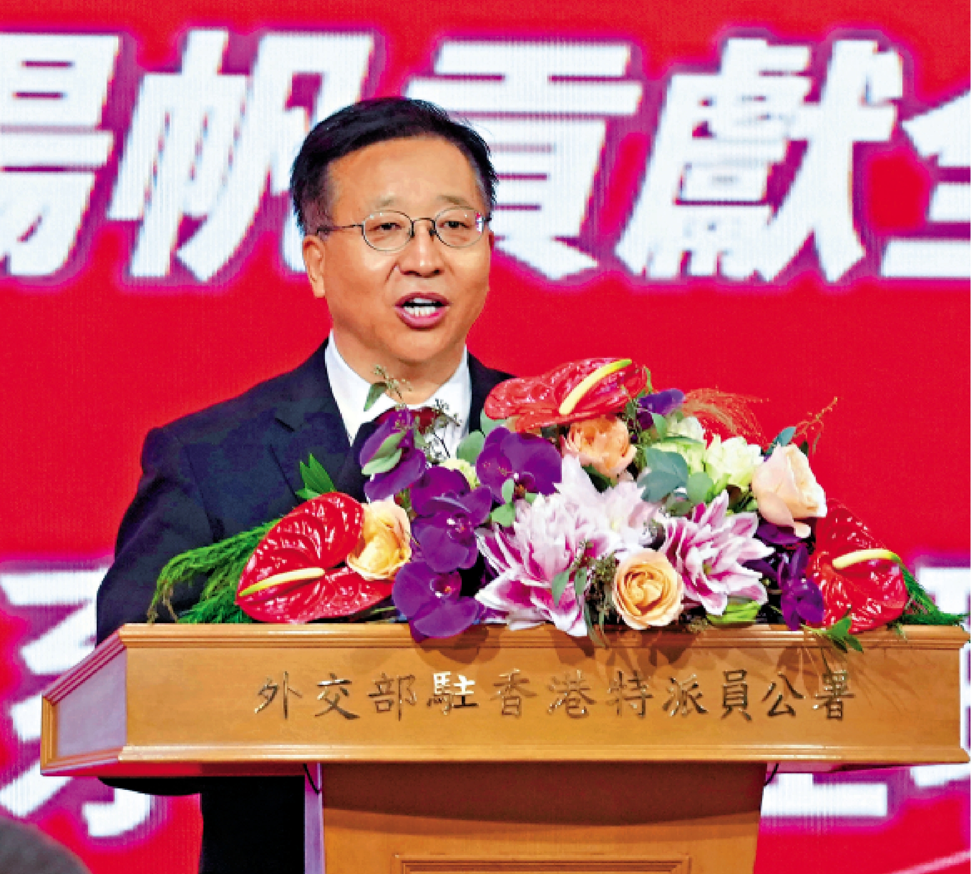 　　圖：崔建春表示，推送優秀香港青年到聯合國任職，是中央政府支持香港青年歷練成才的重要舉措。
