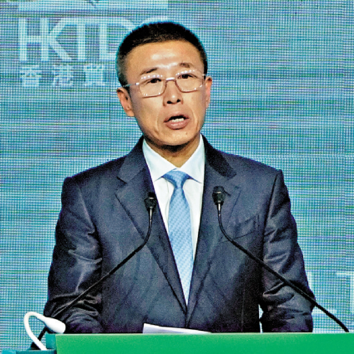 　　圖：國務院國有資產監督管理委員會副主任李鎮。\大公報記者林少權攝