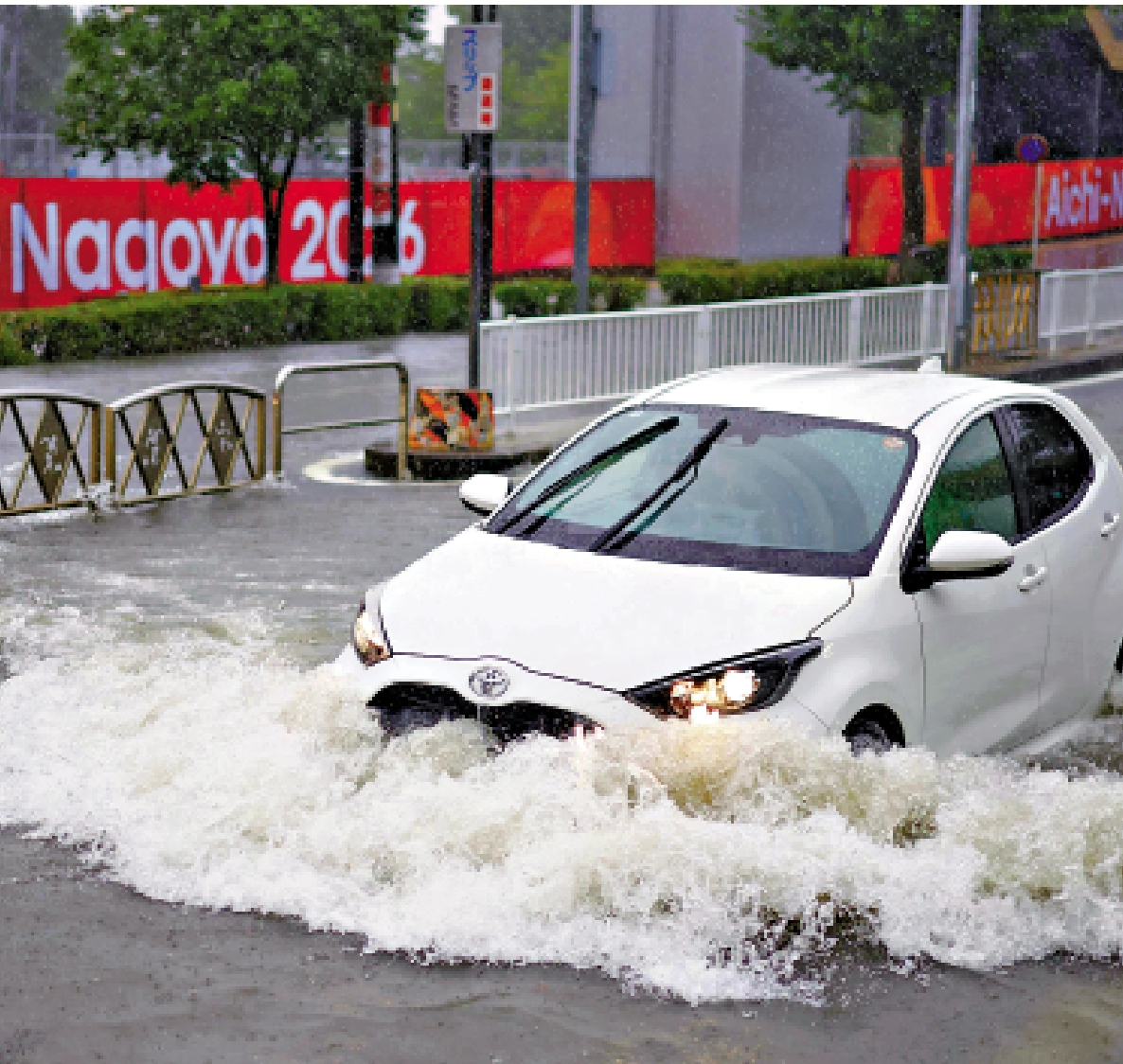 　　圖：名古屋近日遭遇破紀錄暴雨，引發嚴重水災。\美聯社