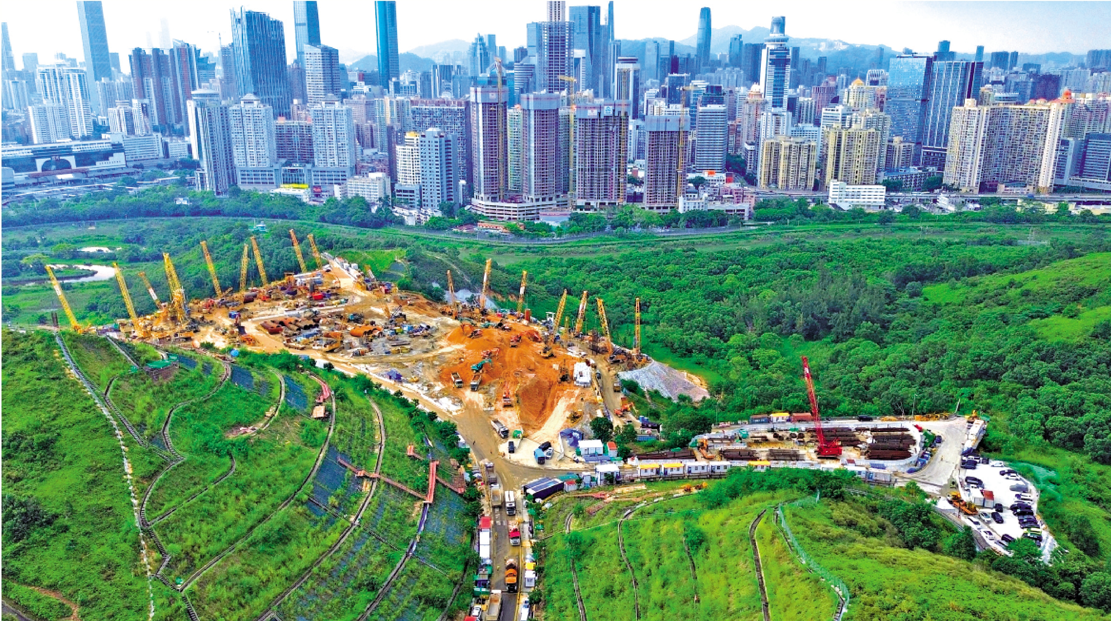 　　圖：特區政府在沙嶺數據園區建設算力布局。\大公報記者林良堅攝
