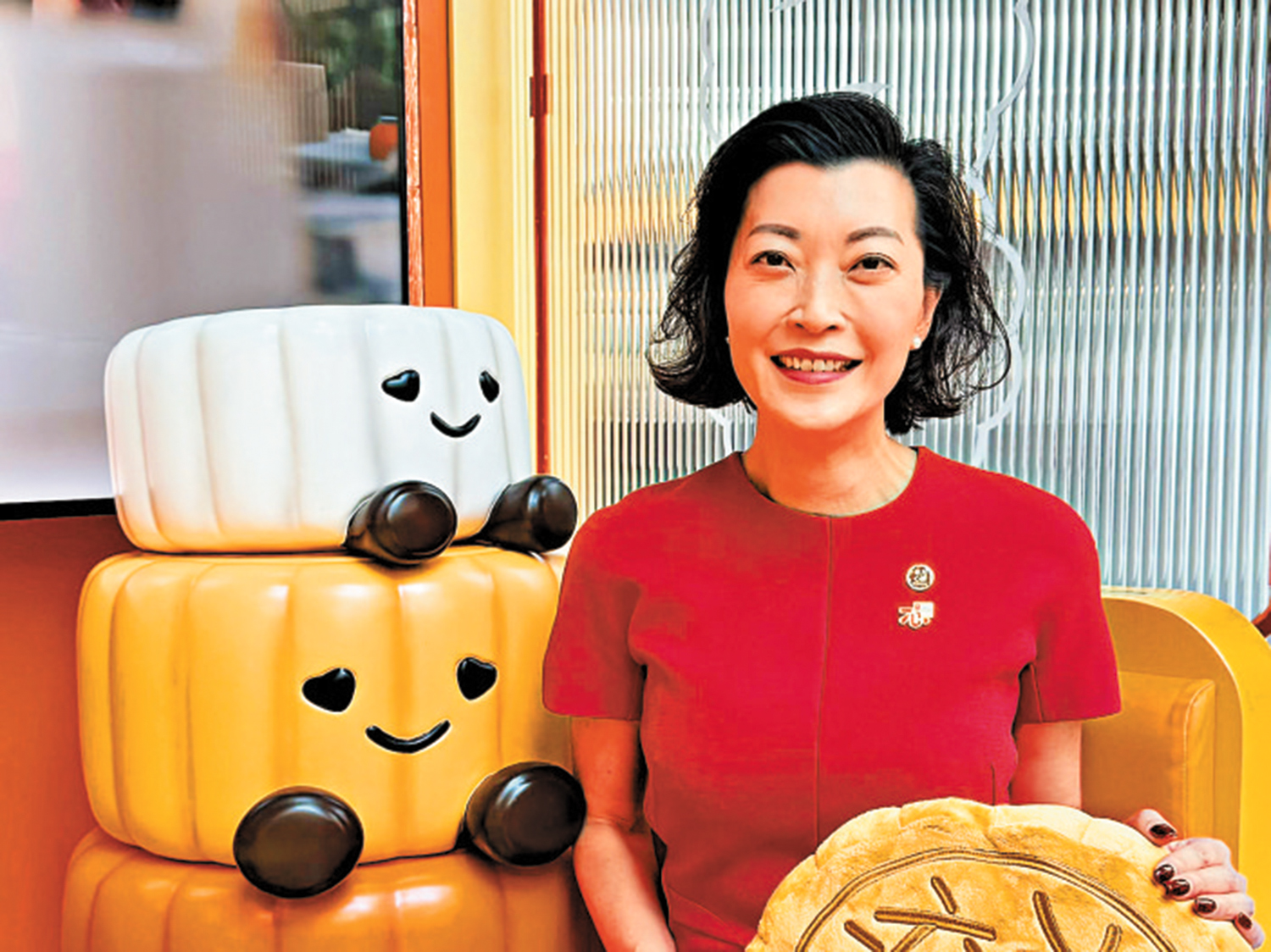 　　圖：趙嘉曼表示，數據分析有助提升消費頻次。\大公報記者李潔儀攝