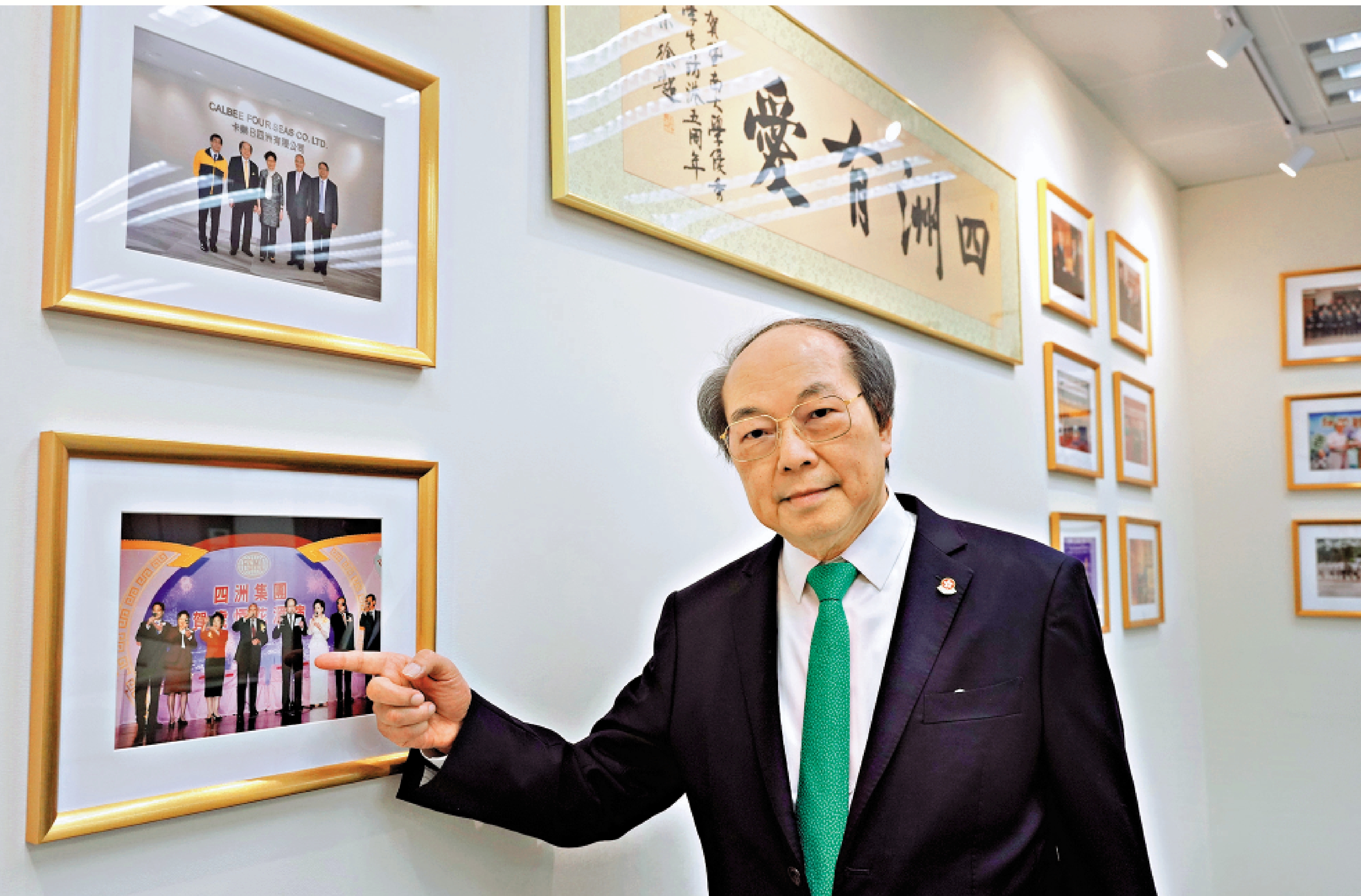 　　圖：戴德豐憶述董建華的貢獻及與他共事的點滴。\大公報記者蔡文豪攝