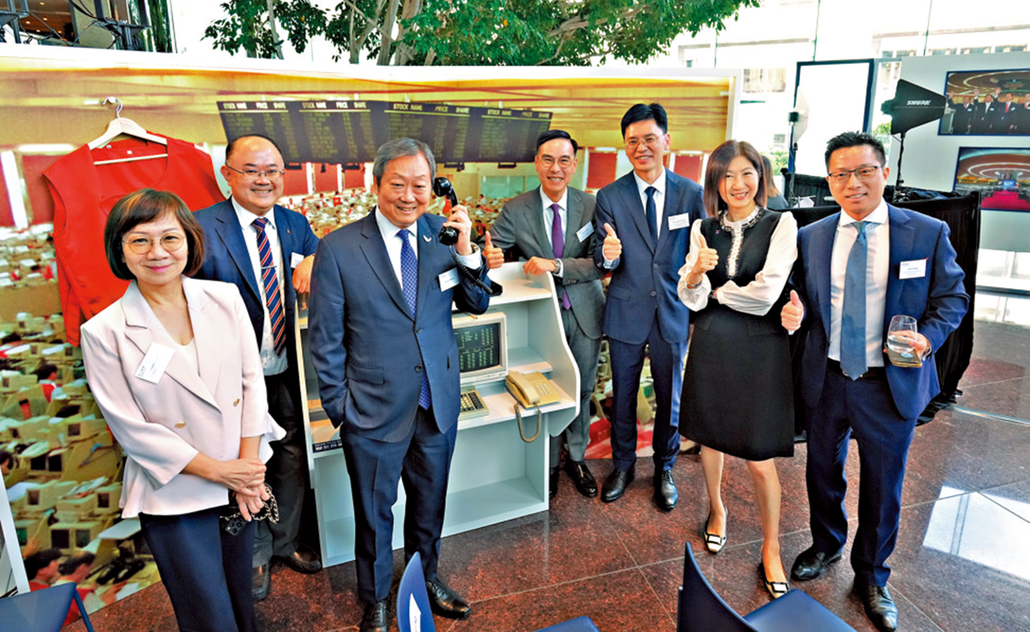　　圖：港交所舉辦展覽，回顧四十年間香港資本市場發展歷程。\大公報記者林少權攝