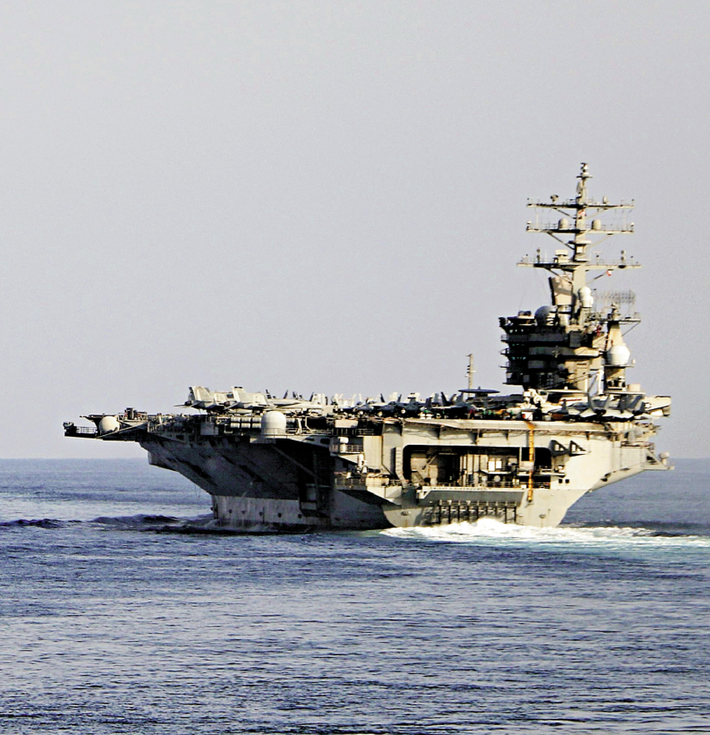 　　圖：美國海軍「艾森豪威爾」號航母。\美聯社