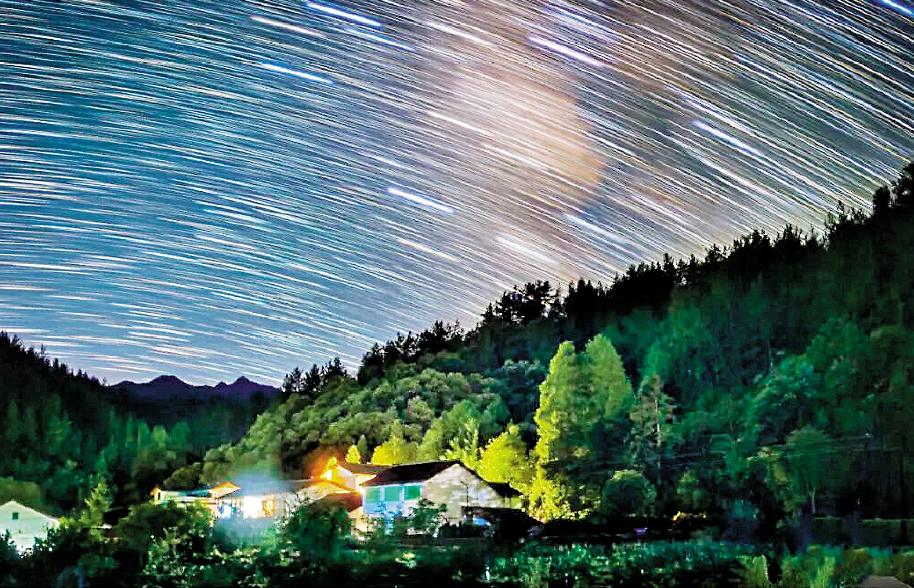 　　圖：陝西留壩縣被評為全國星空最佳觀測地之一。\受訪者供圖