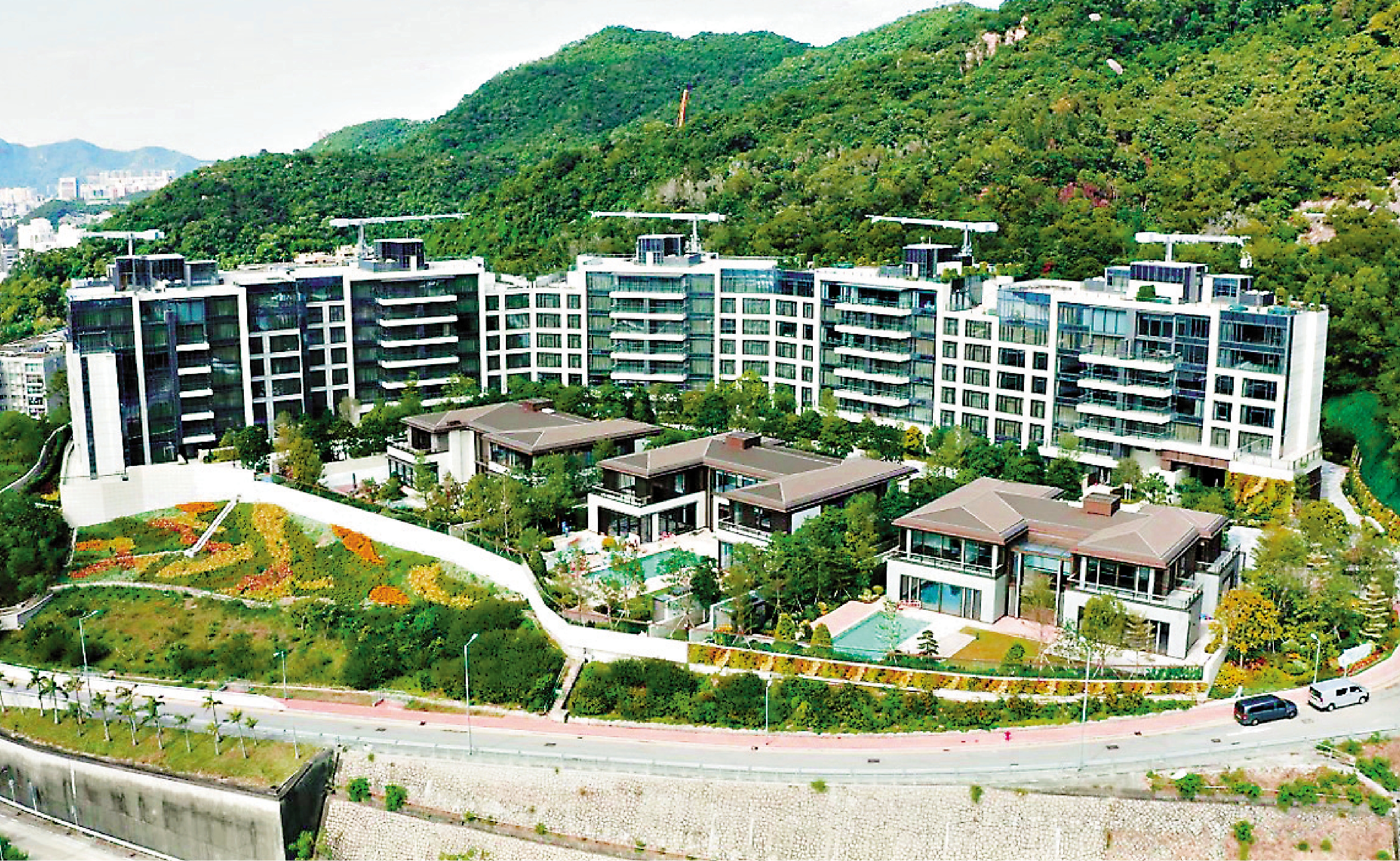 　　圖：緹外由5座住宅大樓及3座院墅組成，共提供61伙。\資料圖片