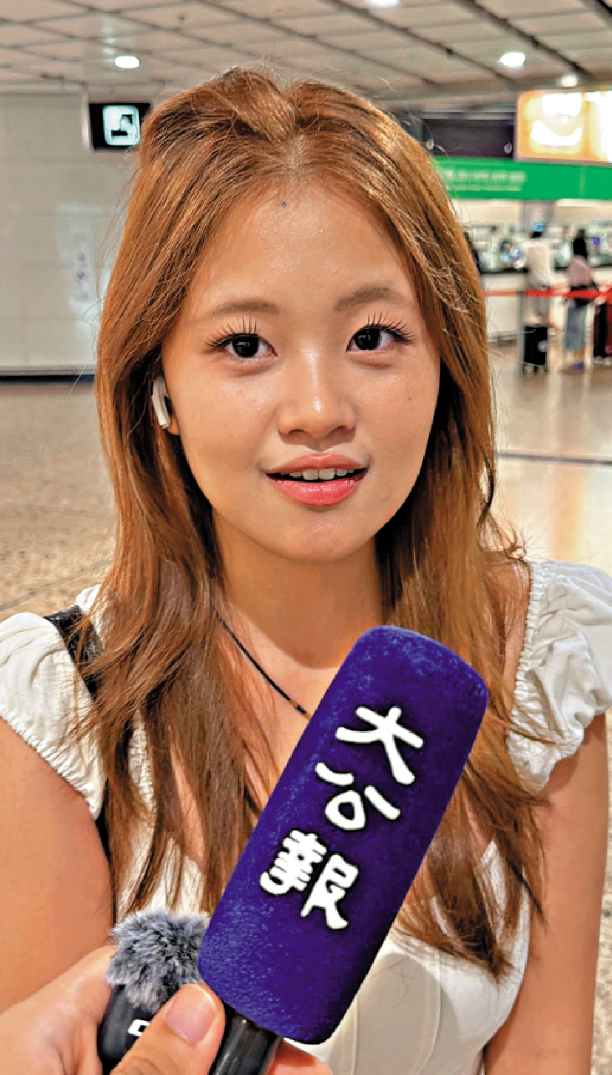 　　圖：廣州旅客唐小姐特意安排於假期最後一日來港。\大公報記者張騰攝