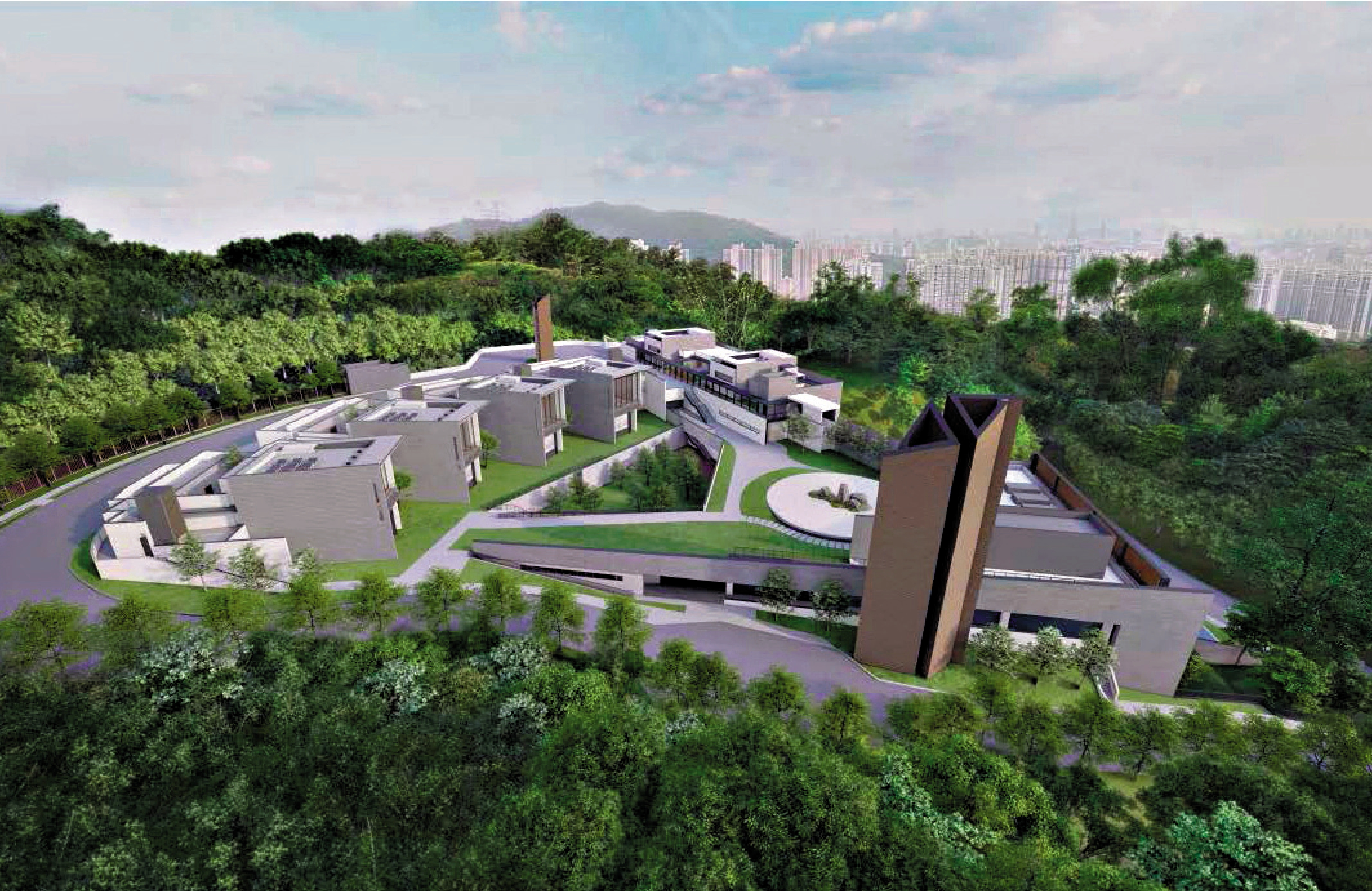 　　圖：和合石墳場興建新火葬場構思圖。\環境及生態局圖片