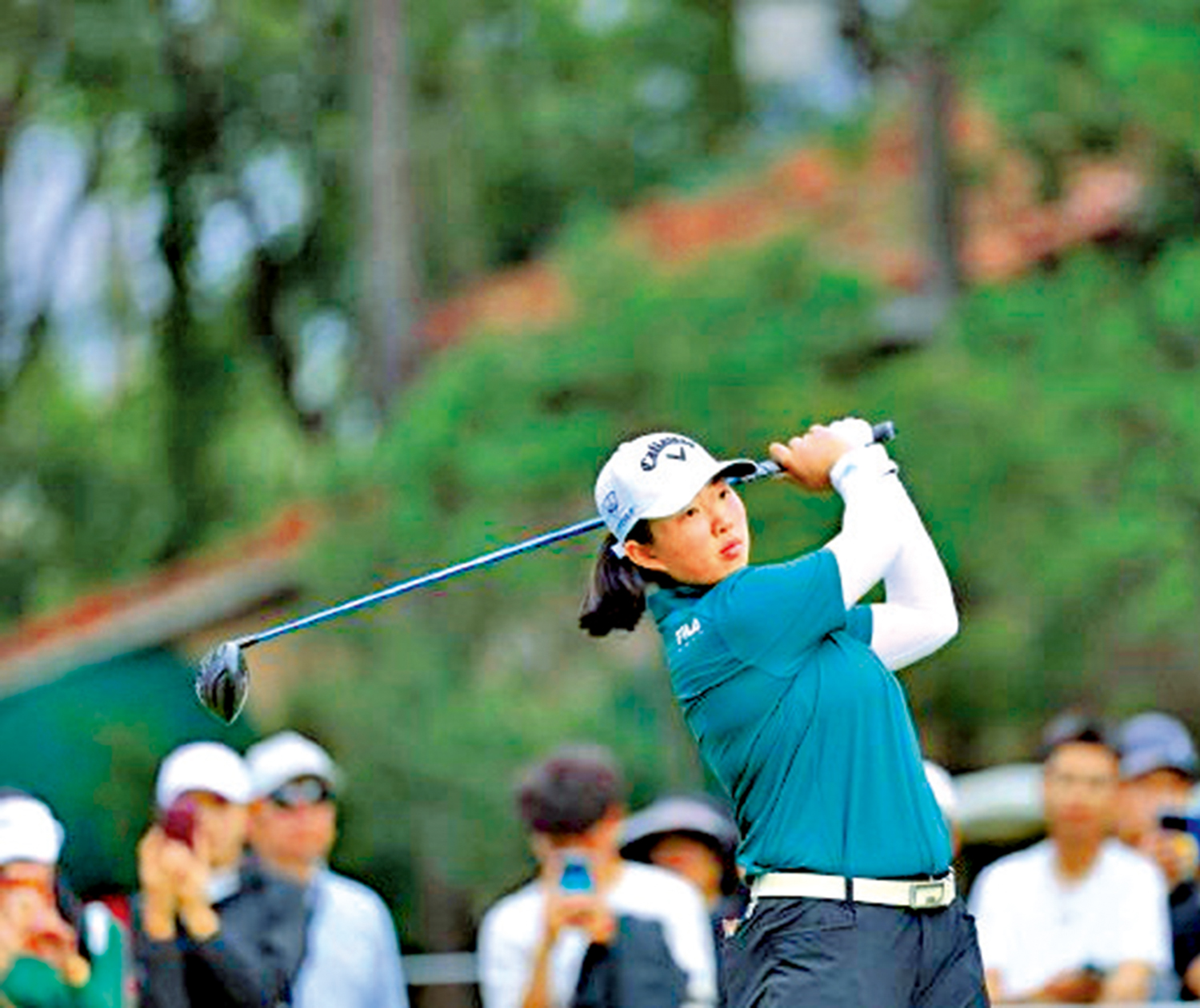 　　圖：殷若寧目前兩輪總決賽以-2桿位列T7。\LPGA圖片