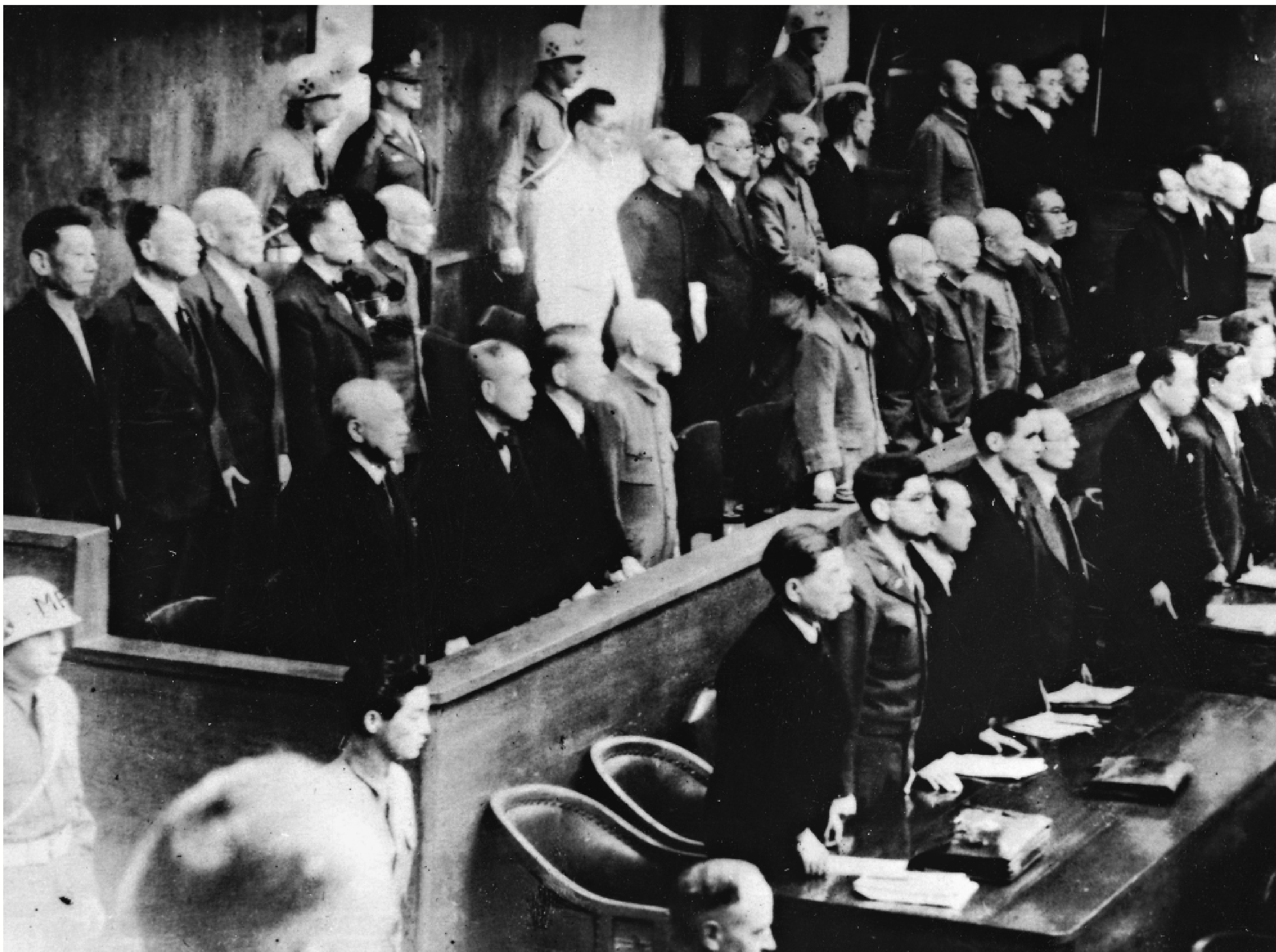 　　圖：近期日本政府在逃避二戰歷史罪責上動作頻頻。圖為東京審判現場。\新華社