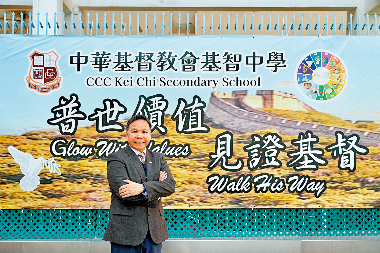   圖：李淦章表示，教育不僅傳授知識，更重要是培養學生內在品格。