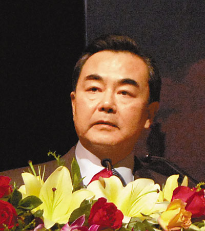 　■國台辦主任王毅。