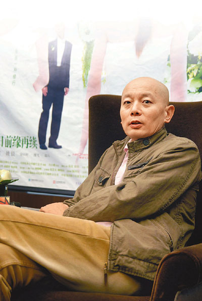 　■葛優在深圳記者會上不斷稱讚孫紅雷。