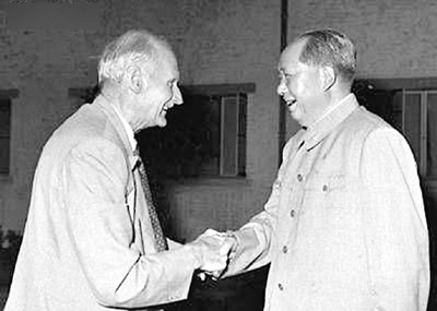 　■毛澤東會見英國元帥蒙哥馬利。網上圖片