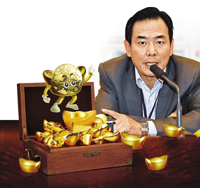 　■蔡振華大談中國足球未來大計。	資料圖片