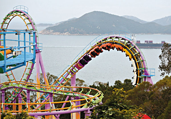 ■海園歷史地標「瘋狂過山車」將成絕響。香港文匯報記者  攝